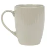 Mug en porcelaine 35 cl uni lin avec rainures verticales en relief^Gifi
