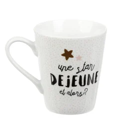 Mug en porcelaine Déjeuner de Star 27cl^Gifi New
