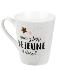Mug en porcelaine Déjeuner de Star 27cl^Gifi New