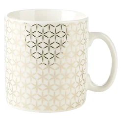 Mug en porcelaine motif étoiles dorées^Gifi Clearance