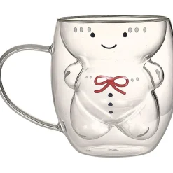 Mug en verre à double paroi décor personnage 300 ml^Gifi Online