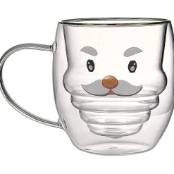 Mug en verre à double paroi décor personnage 300 ml^Gifi Online
