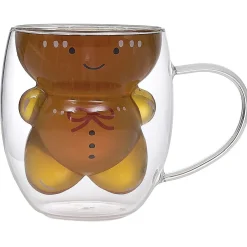 Mug en verre à double paroi décor personnage 300 ml^Gifi Online