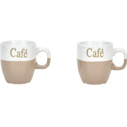 Mug faïence bicolore café^Gifi Hot