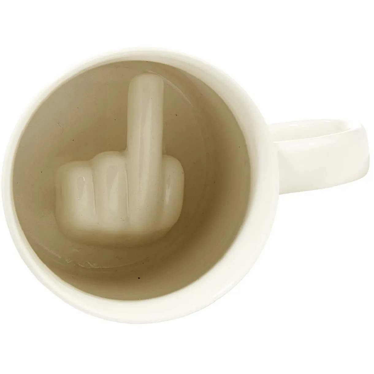 Mug fond doigt d'honneur blanc^Gifi Discount