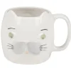 Mug gris design animal blanc^Gifi New