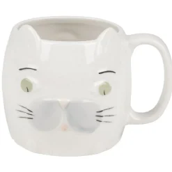 Mug gris design animal blanc^Gifi New