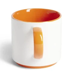 Mug grès bicolore 450mL Ø8,5xH8cm^Gifi Online