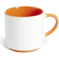 Mug grès bicolore 450mL Ø8,5xH8cm^Gifi Online