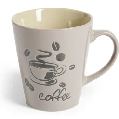 Mug grès 600mL Ø9xH10cm - 4 coloris^Gifi Outlet