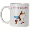 Mug imprimé humour licorne ou princesse^Gifi Online