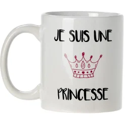 Mug imprimé humour licorne ou princesse^Gifi Online