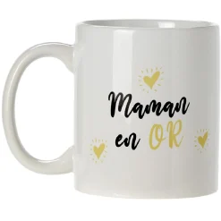 Mug imprimé Papa ou Maman en or^Gifi New