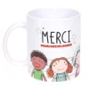 Mug merci Maîtresse avec inscription et enfants^Gifi Discount