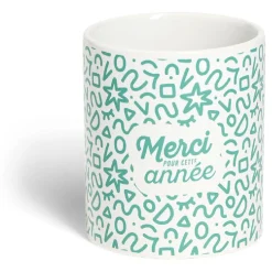 Mug Merci pour cette année céramique Ø8xH10cm 4 modèles^Gifi Clearance
