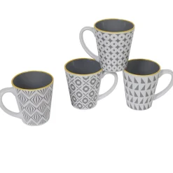 Mug motif géométrique gris et blanc^Gifi Sale