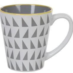 Mug motif géométrique gris et blanc^Gifi Sale