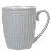 Mug motif relief gris clair et blanc^Gifi Best