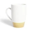Mug porcelaine blanc et beige 500ml^Gifi Online