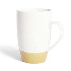 Mug porcelaine blanc et beige 500ml^Gifi Online