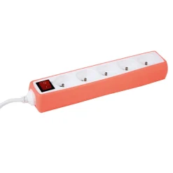 Outlet Gifi Multiprise avec housse silicone corail