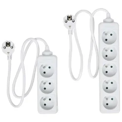 Outlet Gifi Multiprise blanche x 2