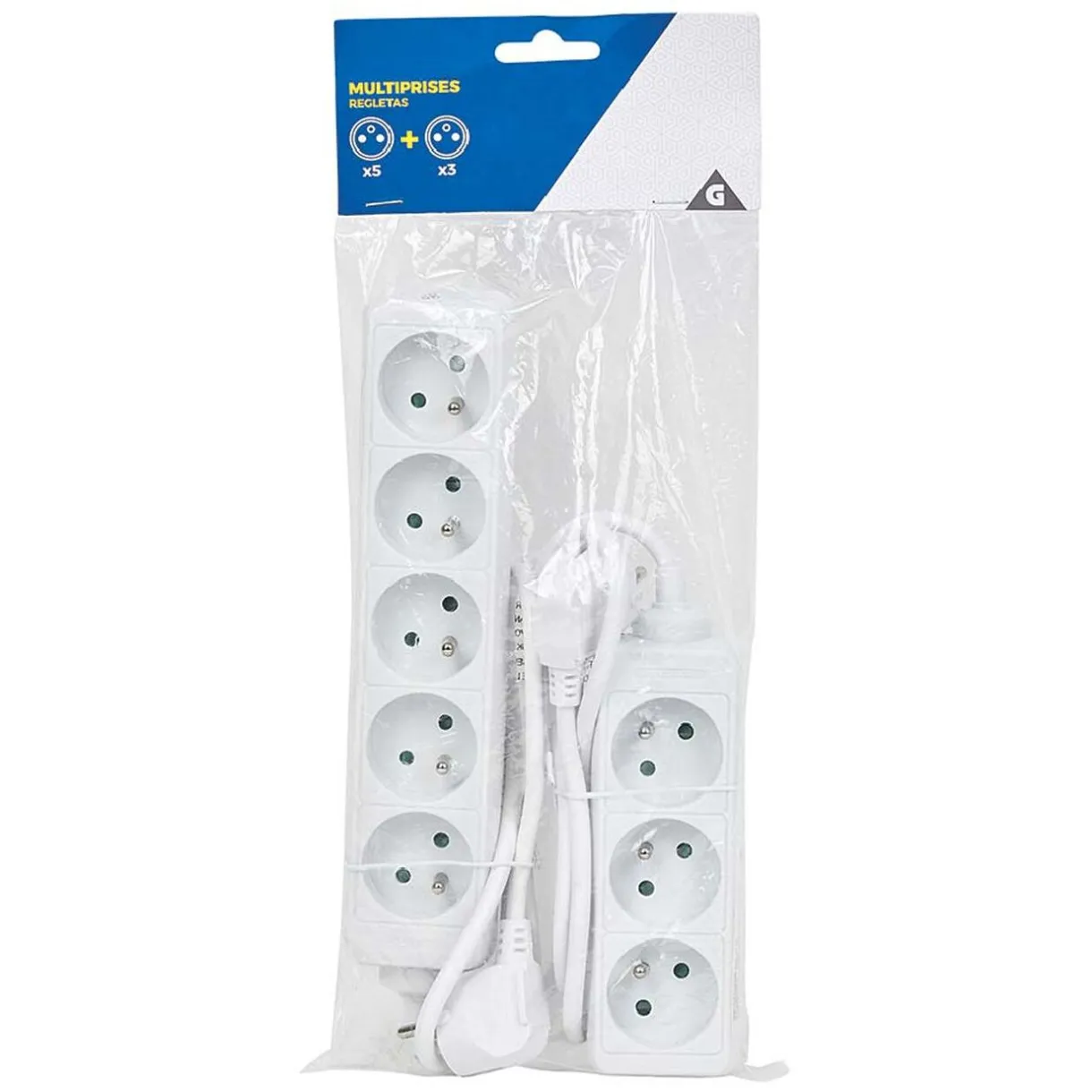 Outlet Gifi Multiprise blanche x 2