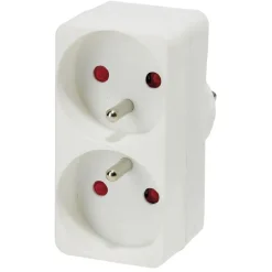 Discount Gifi Multiprise duplite 2x16A blanc