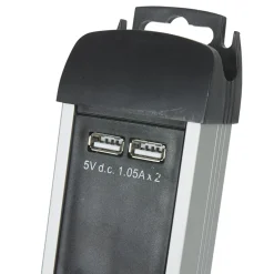 New Gifi Multiprise parafoudre 6 prises et 2 usb noir