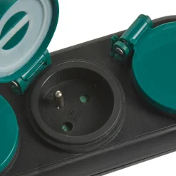 Online Gifi Multiprise étanche 4 prises noir et vert