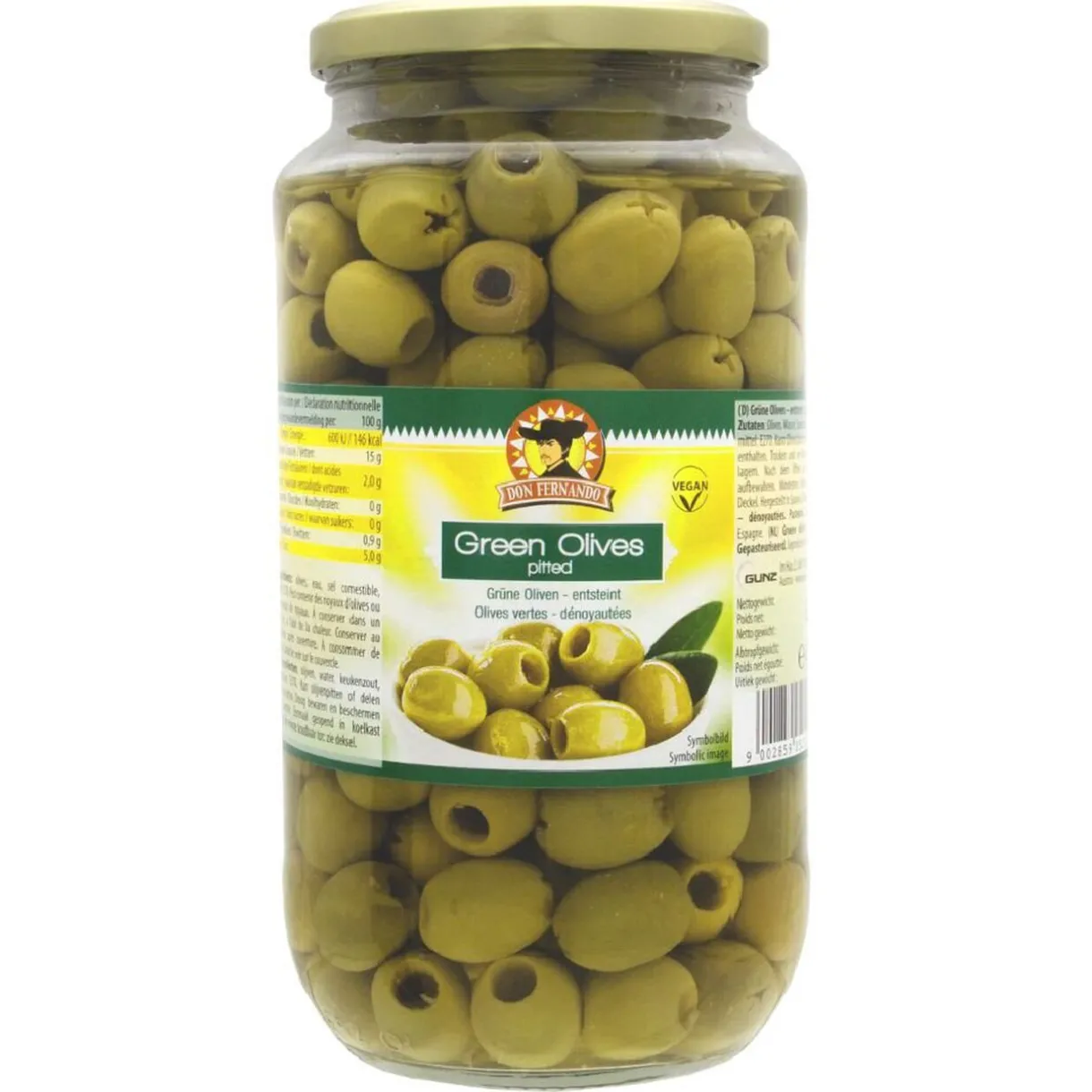 Olives vertes dénoyautées en pot de 920g^Gifi Outlet