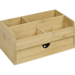 Rangement|Gifi Organisateur de maquillage en bambou naturel 25x15xH11cm