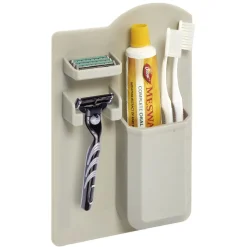 Rangement|Gifi Organisateur de salle de bain silicone adhérent sans fixation