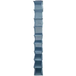 Rangement|Gifi Organisateur de vêtements Bleu - 9 niveaux - 32x15xH128 cm