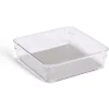 Rangement|Gifi Organiseur de tiroir plastique transparent 16,3x16,3xH.4,8cm