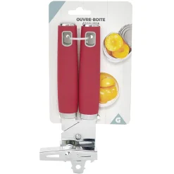 Ouvre boîte inox avec manche en polypropylène rouge^Gifi Sale