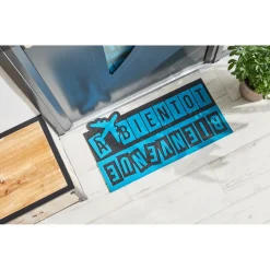 Nettoyage Et Entretien|Gifi Paillasson bienvenue et à bientôt bleu et noir