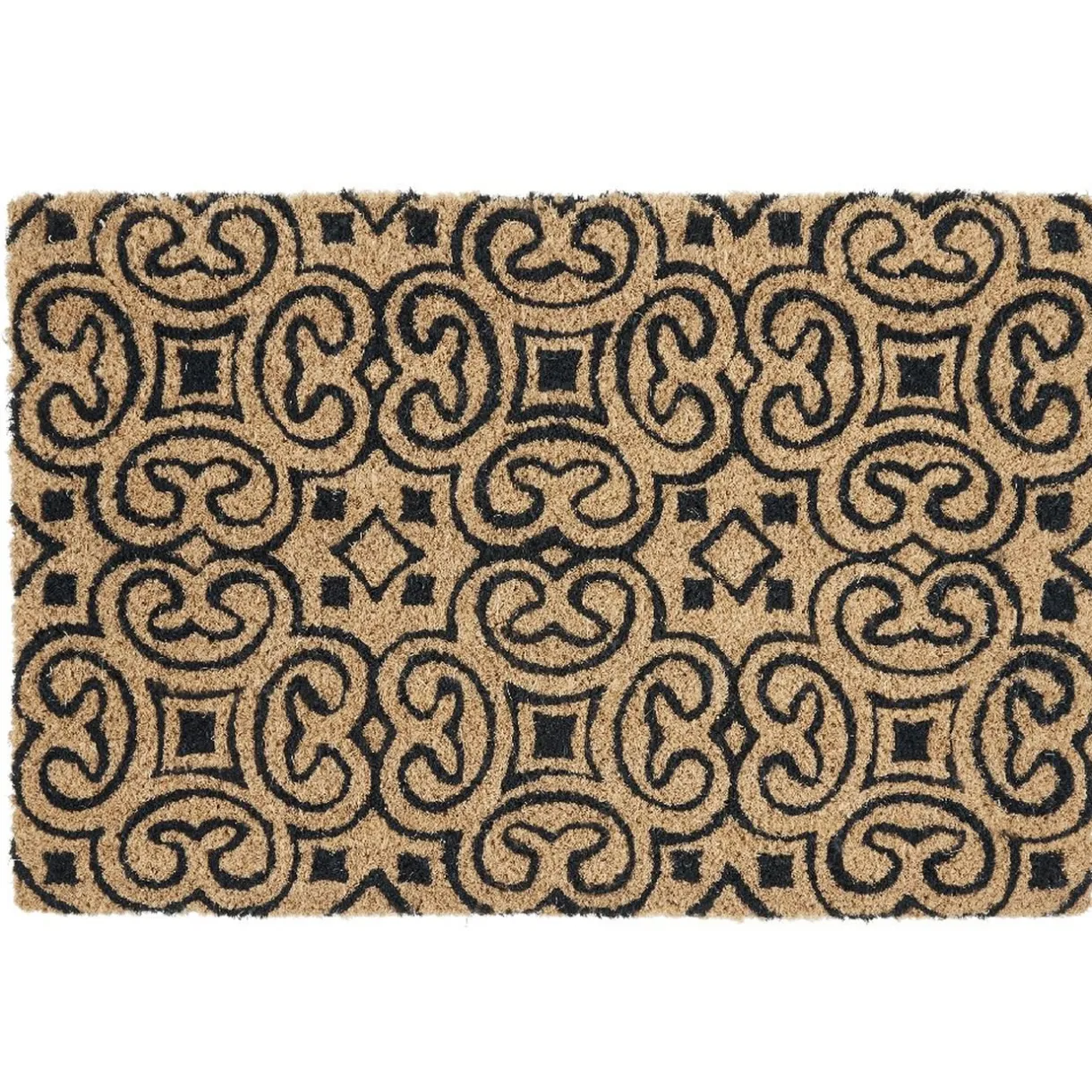 Nettoyage Et Entretien|Gifi Paillasson coco arabesques marron noir