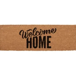 Nettoyage Et Entretien|Gifi Paillasson coco design Welcome Home noir marron 75x25 cm