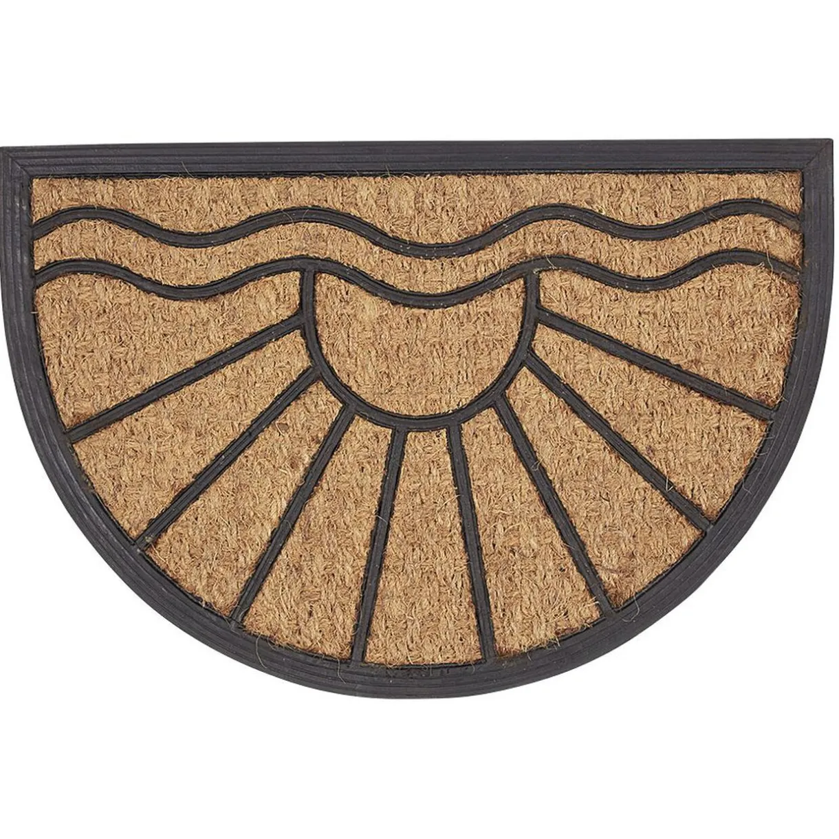 Nettoyage Et Entretien|Gifi Paillasson coco forme demi lune motif soleil