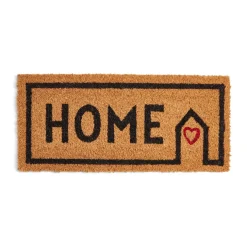 Nettoyage Et Entretien|Gifi Paillasson coco Home coeur marron et noir 25x55cm