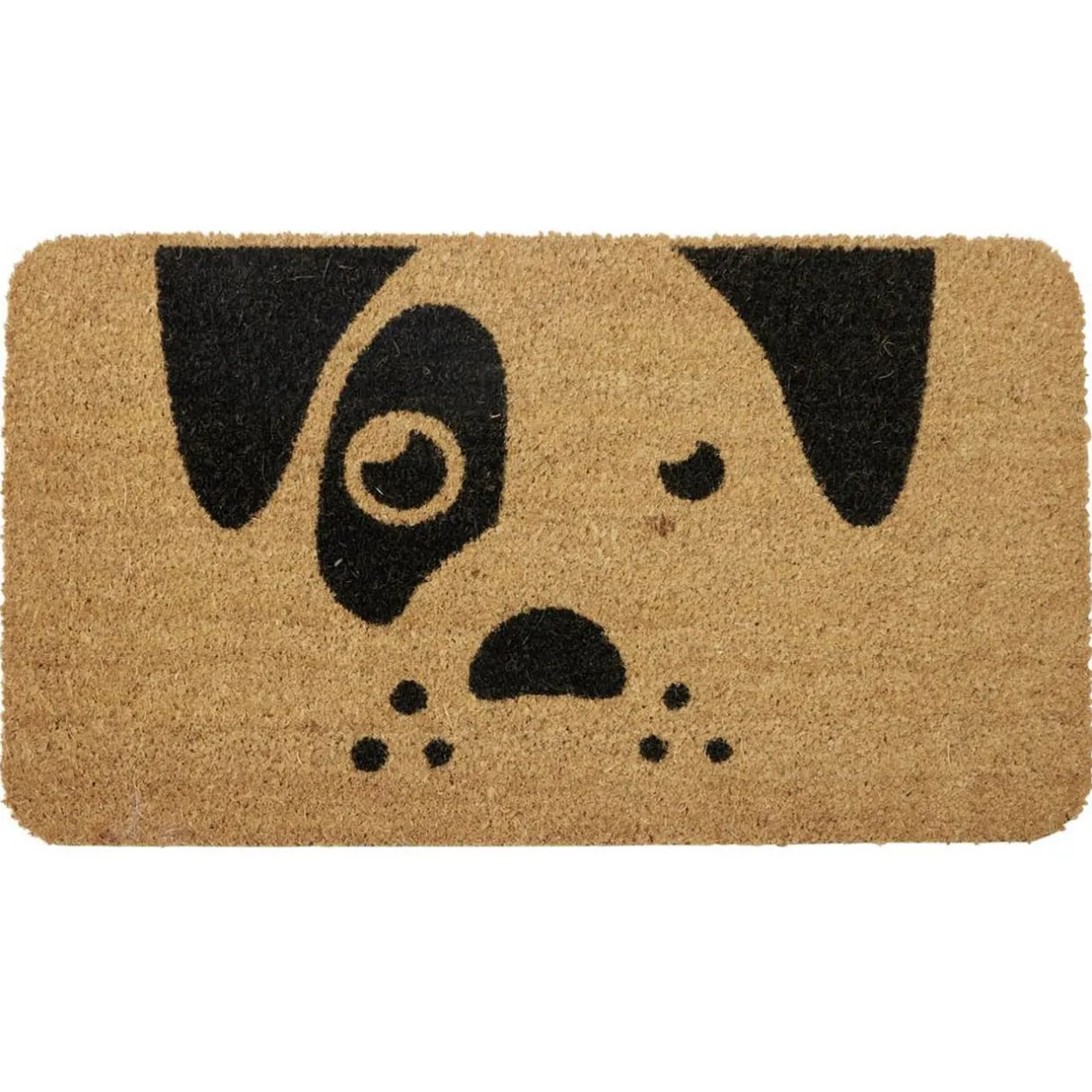 Nettoyage Et Entretien|Gifi Paillasson coco imprimé chien marron et noir 70x40cm