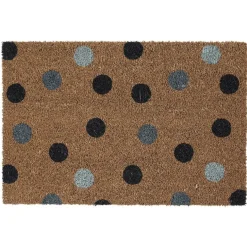 Nettoyage Et Entretien|Gifi Paillasson coco imprimé pois bleu