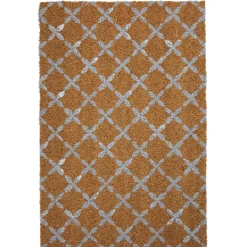 Nettoyage Et Entretien|Gifi Paillasson coco rectangulaire marron quadrillé gris