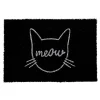 Nettoyage Et Entretien|Gifi Paillasson coco rectangulaire noir motif tête de chat meow