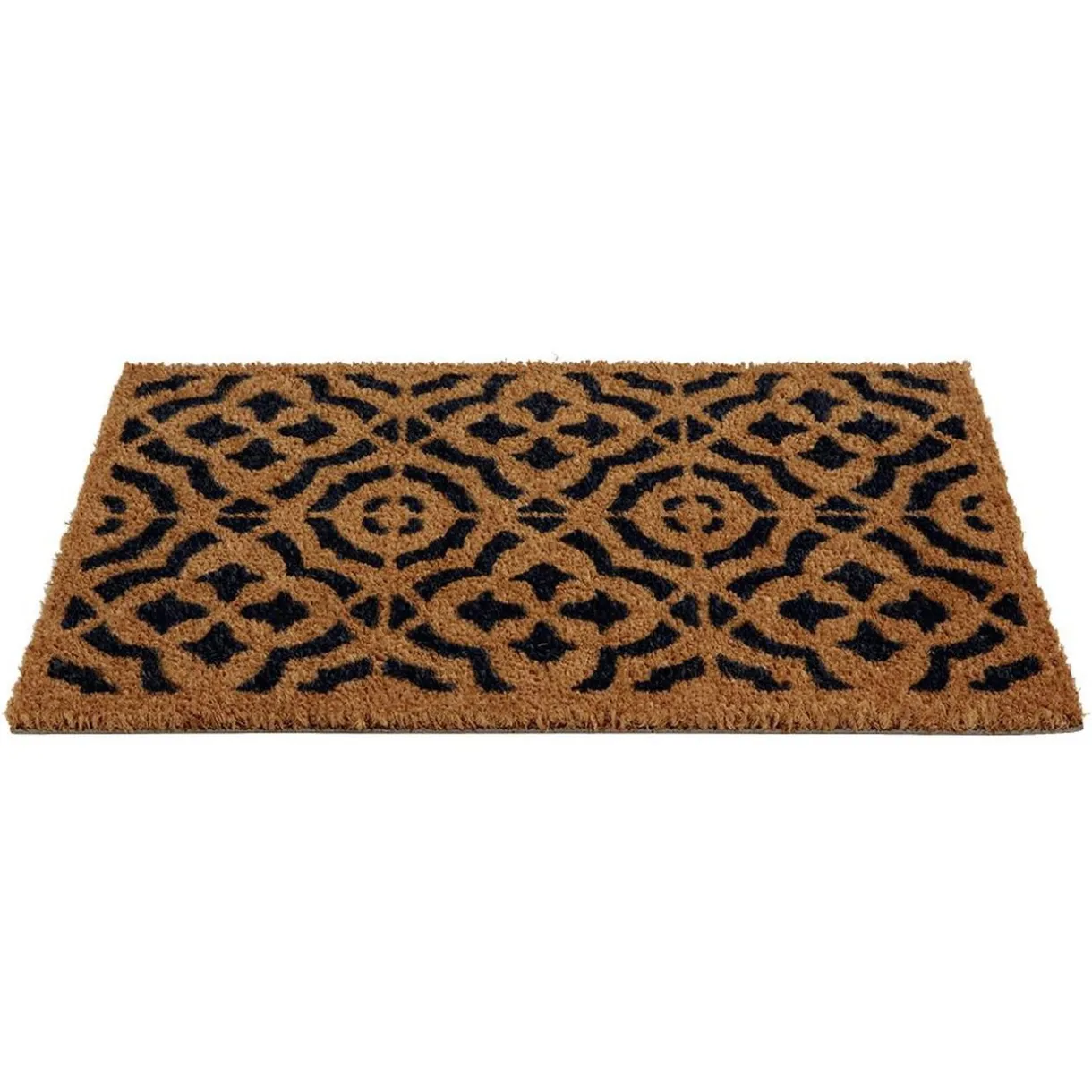 Nettoyage Et Entretien|Gifi Paillasson coco rectangulaire naturel motif floral baroque 60x40cm