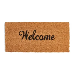 Nettoyage Et Entretien|Gifi Paillasson coco Welcome marron et noir 25x55cm