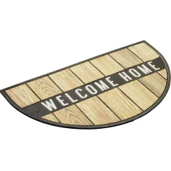 Nettoyage Et Entretien|Gifi Paillasson demi-lune antidérapant grattant inscription Welcome 75x45cm
