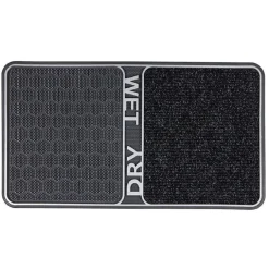 Nettoyage Et Entretien|Gifi Paillasson double fonction WET DRY noir 80x45cm
