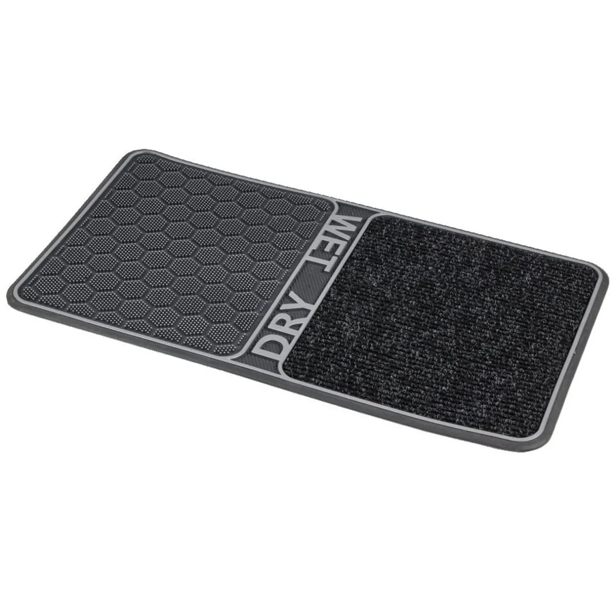 Nettoyage Et Entretien|Gifi Paillasson double fonction WET DRY noir 80x45cm